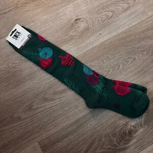 Sock it to me Knee High Christmas Socks NEW Shimmer Ornaments